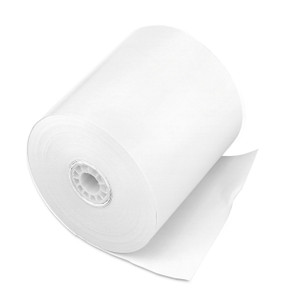 Iconex Impact Bond Paper Rolls, 3" x 150 ft, White, 50/Carton (ICX90740097) View Product Image