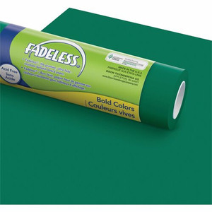 Fadeless Bulletin Board Art Paper - ClassRoom Project, Home Project, Office Project - 48" Width x 50 ft Length - 50 lb Basis Weight - Dark Green - Sulphite