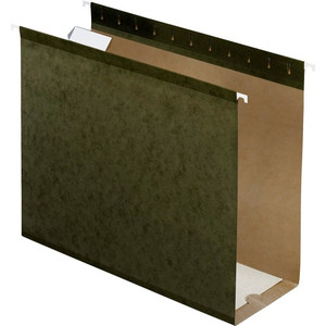 Pendaflex Letter Recycled Hanging Folder - 4" Folder Capacity - 8 1/2" x 11" - Folder - Pressboard - Standard Green