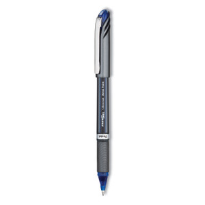 Pentel EnerGel NV Gel Pen, Stick, Bold 1 mm, Blue Ink, Gray/Blue Barrel, Dozen (PENBL30C) View Product Image