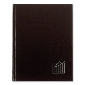 Blueline Professional Quad Notebook, Quadrille Rule (4 sq/in), Black Cover, (96) 9.25 x 7.25 Sheets