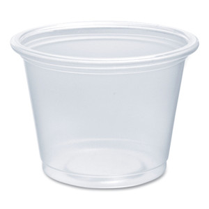 Dart Conex Complements Portion/Medicine Cups, 1 oz, Plastic, Clear, 125/Bag, 20 Bags/Carton