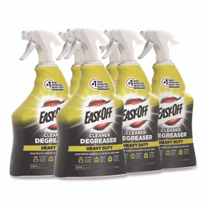 EASY-OFF Heavy Duty Cleaner Degreaser, 32 oz Spray Bottle, 6/Carton