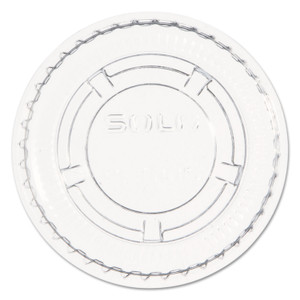 Dart Portion/Souffle Cup Lids, Fits 0.5 oz to 1 oz Cups, PET, Clear, 125 Pack, 20 Packs/Carton (DCCPL100N) View Product Image