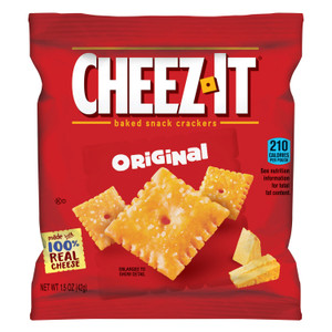Sunshine Cheez-It Crackers, 1.5 oz Single-Serving Snack Pack, 8/Box