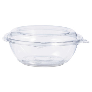 Dart Tamper-Resistant, Tamper-Evident Bowls with Dome Lid, 8 oz, 5.5" Diameter x 2.1"h, Clear, Plastic, 240/Carton (DCCCTR8BD) View Product Image
