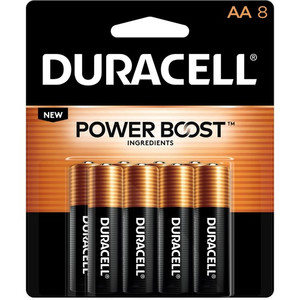 Duracell Coppertop Alkaline AA Batteries - For Multipurpose - AA - 1.5 V DC - (DURMN1500B8Z)