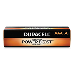 Duracell Power Boost CopperTop Alkaline AAA Batteries, 36/Pack (DURMN24P36) View Product Image
