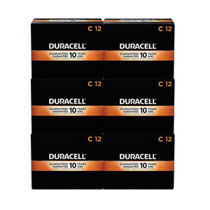 Duracell CopperTop Alkaline C Batteries, 72/Carton
