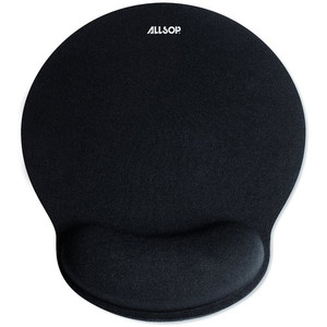  Mouse Pad with Wrist Rest - Black - Memory Foam 