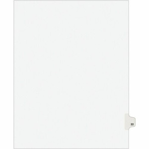 Avery Individual Legal Exhibit Dividers - Avery Style - 1 Printed Tab(s) - Digit - 22 - 1 Tab(s)/Set