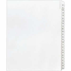 Avery Collated Legal Exhibit Dividers - Allstate Style - 25 x Divider(s) - Printed Tab(s) - Digit - 26-50