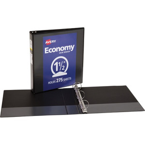 Avery Economy View Binder - 1 1/2" Binder Capacity - Letter - 8 1/2" x 11" Sheet Size - 275 Sheet Capacity - 3 Ring(s) - (AVE05725)