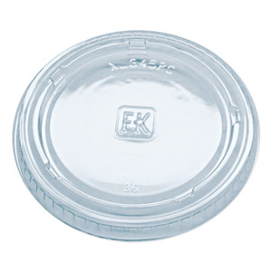 Fabri-Kal Portion Cup Lids, Fits 3.25 oz to 5.5 oz Cups, Clear, 2,500/Carton (FABXL345PC) View Product Image