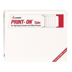 Avery Customizable Print-On Dividers, For Xerox 4135 Copiers and Docutech, 3-Hole Punched, 5-Tab, 11 x 8.5, White, 30 Sets