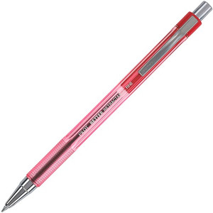 Pilot Better Retractable Ballpoint Pens - 0.7 mm Pen Point - Refillable - Retractable - Red Ink - Translucent Barrel