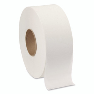 Georgia Pacific Professional Jumbo Jr. Bath Tissue Roll, Septic Safe, 2-Ply, White, 3.5" x 1,000 ft, 8 Rolls/Carton