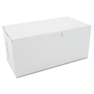 SCT White One-Piece Non-Window Bakery Boxes, 4 x 9 x 5, White, Paper, 250/Carton (SCH0949) View Product Image