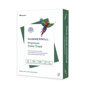 Hammermill Premium Color Copy Print Paper, 100 Bright, 28 lb Bond Weight, 8.5 x 11, Photo White, 500/Ream (HAM102467) View Product Image