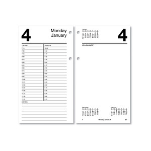 AT-A-GLANCE Large Desk Calendar Refill, 4.5 x 8, White Sheets, 12-Month (Jan to Dec): 2024 Product Image 