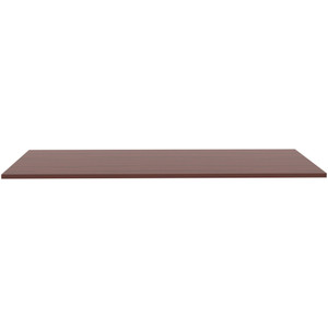 Lorell Quadro Sit/Stand Straight Edge Mahogany Tabletop (LLR59605) View Product Image