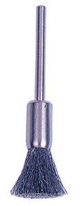 Weiler Miniature Stem-Mounted End Brushes  Stainless Steel  0.005 In  25 000 Rpm (804-26114)