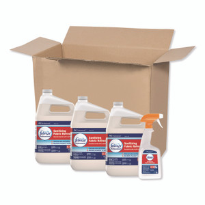 Febreze Professional Sanitizing Fabric Refresher, Light Scent, 1 gal Bottle, Ready to Use, 3/Carton