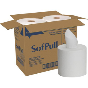 SofPull Centerpull High-Capacity Paper Towels - 15" Width x 7.80" Length - 560 Sheets/Roll - White - Paper