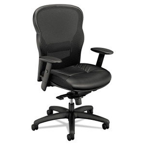 HON Wave Mesh High-Back Task Chair, Supports Up to 250 lb, 19.25" to 22" Seat Height, Black Product Image 