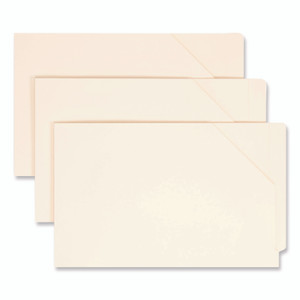 Smead End Tab Jackets with Reinforced Tabs, Straight Tab, Legal Size, 11-pt Manila, 100/Box