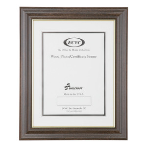 AbilityOne 7105012820631 SKILCRAFT Style C Photo Frame, Wood, 8.5 x 11, Walnut Stain (NSN2820631) View Product Image