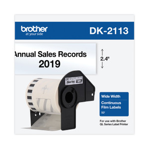 Brother Continuous Film Label Tape, 2.4" x 50 ft Roll, Clear Brother Continuous Film Label Tape, 2.4" x 50 ft Roll, Clear