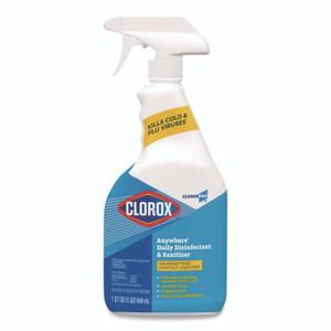 Clorox Anywhere Daily Disinfectant and Sanitizer, Unscented, 32 oz Spray Bottle
