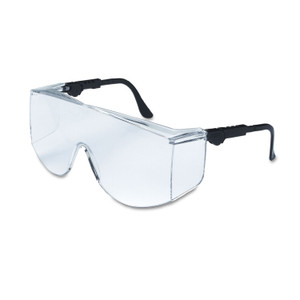 MCR Safety Tacoma Wraparound Safety Glasses, Black Frames, Clear Lenses (CRWTC110XL) View Product Image