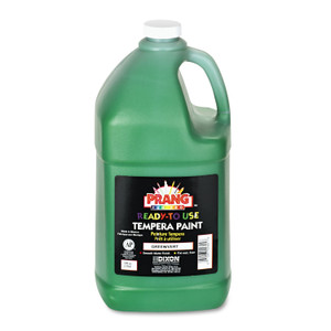 Prang Ready-to-Use Tempera Paint, Green, 1 gal Bottle (DIX22804) View Product Image