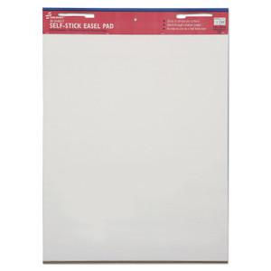 AbilityOne 7530013930104, SKILCRAFT Self-Stick Easel Pad, Unruled, 25 x 30, White, 30 Sheets, 2/Pack