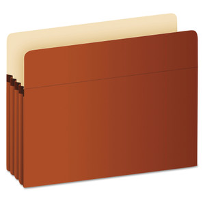 Pendaflex Pocket File, 3.5" Expansion, Legal Size, Red Fiber (PFXS26E) View Product Image