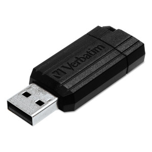 Verbatim 8GB Pinstripe USB Flash Drive - Black (VER49062) View Product Image