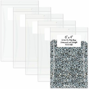 C-Line Write-On Reclosable Small Parts Bags - 9" Length x 6" Width - Clear - Poly - Multipurpose