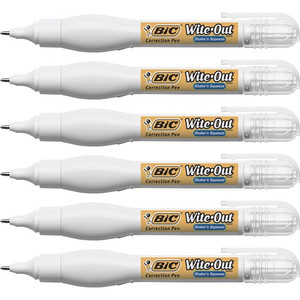 Wite-Out Shake n' Squeeze Correction Pens - Tip Applicator - 8 mL - White