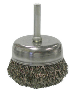 Uc-2 2" Crimped Wire Cupbrush- .0118- 1/4" Stem (804-14306)