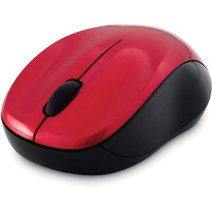 Verbatim Mouse, Blue LED, Wireless, f/PCs & Macs, Red/Black (VER99780) View Product Image