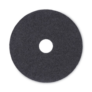 Boardwalk Stripping Floor Pads, 17" Diameter, Black, 5/Carton View Product Image