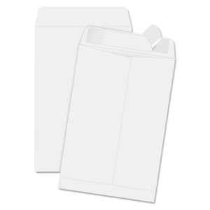 Quality Park Redi-Strip Catalog Envelope, #1 3/4, Cheese Blade Flap, Redi-Strip Adhesive Closure, 6.5 x 9.5, White, 100/Box (QUA44334) View Product Image