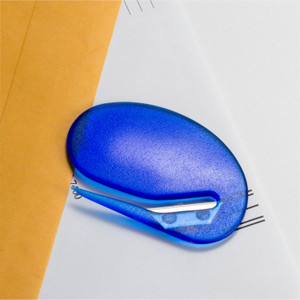 Officemate Compact Letter Opener - Handheld - Blue