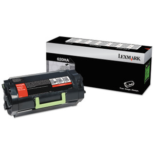 Lexmark 62D0HA0 High-Yield Toner, 25,000 Page-Yield, Black (LEX62D0HA0) View Product Image