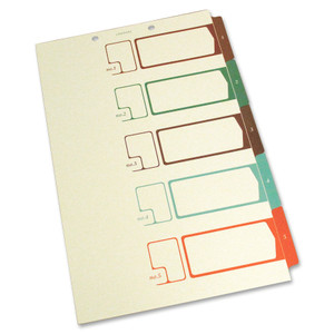 SJ Paper Speedex Legal Size Side Tab TOC Dividers View Product Image