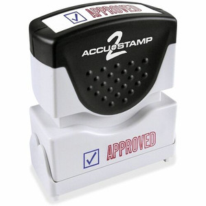 Cosco 2-color APPROVED Message Stamp - Message Stamp - APPROVED - Red, Blue - Rubber