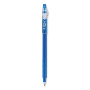 Pilot FriXion ColorSticks Erasable Gel Pen, Stick, Fine 0.7 mm, Blue Ink, Blue Barrel, Dozen