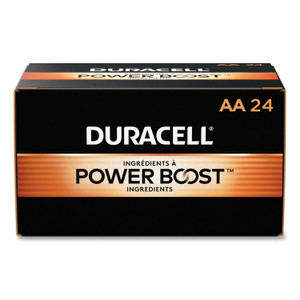 Duracell Power Boost CopperTop Alkaline AA Batteries, 24/Box (DURMN1500B24) View Product Image